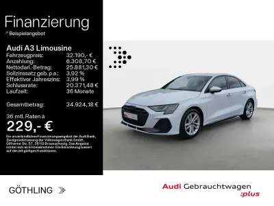 Gebraucht Audi A3 S-Line 150 PS (110 kW) 2025 Gletscherweiß metallic Limousine