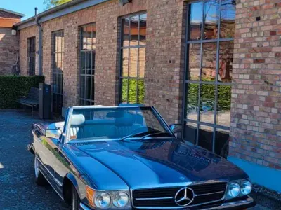Brugt Mercedes SL380 163 HK (119 kW) 1982 Blå Cabriolet