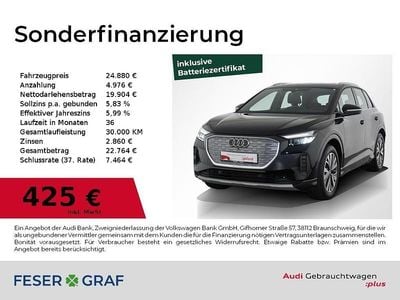 Mythosschwarz metallic Gebraucht 2021 Audi Q4 e-tron Ambiente SUV | 24.880 € (Guter Preis)