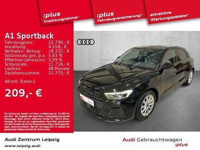 Gebraucht Audi A1 Sportback Advanced Plus 110 PS (80 kW) 2023 Mythosschwarz metallic Kleinwagen