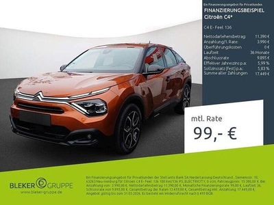 Gebraucht Citroën e-C4 Feel 100 kW (136 PS) 2021 Lackierung pulsorange/typ aussenverkleidung metalliclackierung Limousine