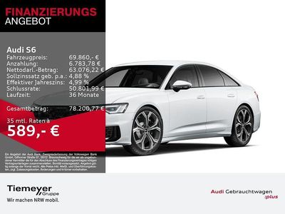 Gebraucht Audi S6 Ambiente 344 PS (253 kW) 2025 Gletscherweiß metallic Limousine