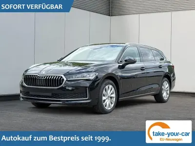 Neu Skoda Superb Selection 150 PS (110 kW) 2025 Onyxschwarz metallic Kombi
