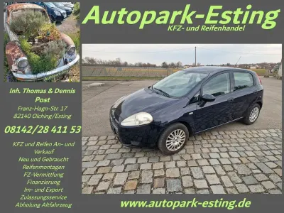 Gebraucht Fiat Grande Punto Active 77 PS (56 kW) 2009 Blau Kleinwagen