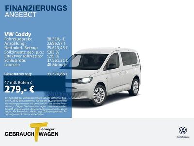 Nuova VW Caddy 102 CV (75 kW) 2026 Bianco Monovolume