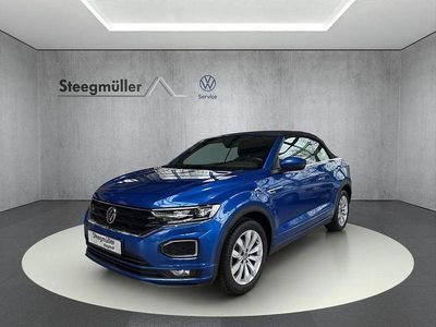 Gebraucht VW T-Roc Cabriolet R-line 150 PS (110 kW) 2021 Blau Cabrio