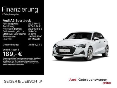 Usata Audi A3 Advanced 150 CV (110 kW) 2025 Bianco Berlina