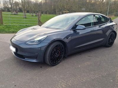 Usado Tesla Model 3 Performance 377 kW (513 HP) 2021 Cinzento Sedan