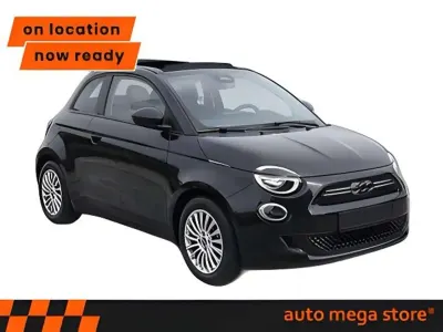 Ny Fiat 500e Red 86 kW (118 HK) 2025 Sort Cabriolet