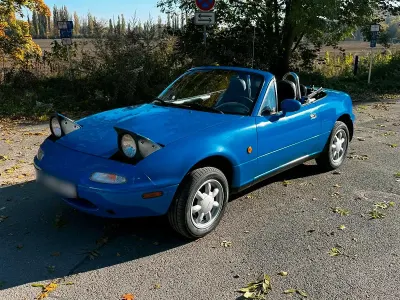 Gebraucht Mazda MX5 116 PS (85 kW) 1990 Blau Cabrio