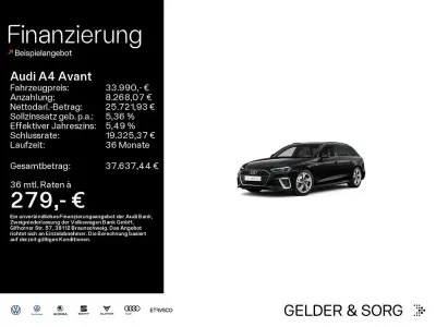 Gebraucht Audi A4 S-Line 204 PS (150 kW) 2023 Schwarz Kombi
