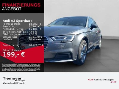 Usata Audi A3 Sport 204 CV (150 kW) 2020 Grigio Berlina