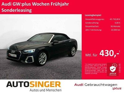 Gebraucht Audi A5 Cabriolet S-Line 204 PS (150 kW) 2024 Mythosschwarz metallic Cabrio