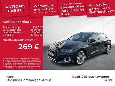 Gebraucht Audi A3 Advanced Plus 116 PS (85 kW) 2024 Manhattangrau metallic Limousine