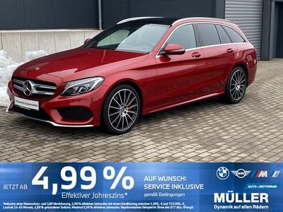Gebraucht Mercedes C400 AMG line 333 PS (244 kW) 2018 Rot Limousine