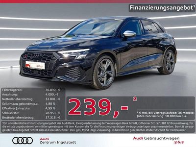 Schwarz metallic Gebraucht 2024 Audi S3 Design Limousine | 35.890 € (Superpreis)