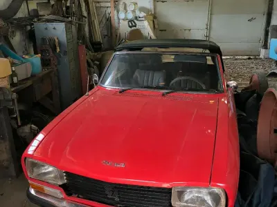 Brugt Peugeot 304 60 HK (44 kW) 1973 Rød Cabriolet