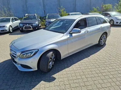 Brugt Mercedes C200 136 HK (100 kW) 2017 Sølv Stationcar