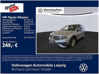 Gebraucht VW Tiguan Allspace Life 150 PS (110 kW) 2022 Silber SUV