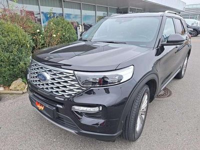 Schwarz Gebraucht 2021 Ford Explorer Platinum SUV | 36.950 € (Superpreis)