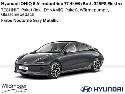 gebraucht Hyundai Ioniq 6 ⚡ Allradantrieb 77,4kWh Batt. 325PS Elektro ⌛ Sofort verfügbar! ✔️ mit 3 Zusatz-Paketen