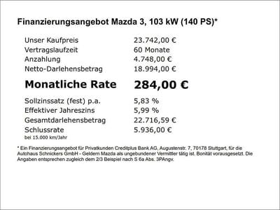 Grau Gebraucht 2025 Mazda 3 Exclusive Limousine | 23.742 € (Guter Preis)