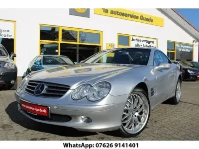 Gebraucht Mercedes SL500 306 PS (225 kW) 2002 Silber metallic Cabrio