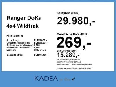 Gebraucht Ford Ranger Wildtrack 212 PS (155 kW) 2021 Frostweiß Pickup