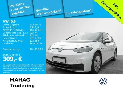 Gebraucht VW ID.3 Pro Performance 150 kW (204 PS) 2022 Weiß Kleinwagen