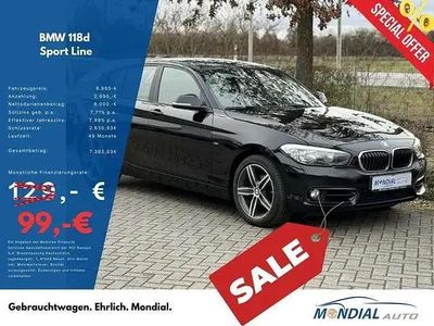 Usata BMW 118 Sport Line 150 CV (110 kW) 2015 Nero Utilitaria