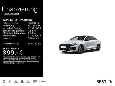 2y gletscherweiß metallic (metallic) Gebraucht 2024 Audi RS3 Sport Limousine | 56.888 € (Fairer Preis)
