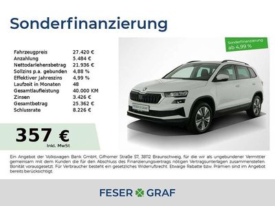 Gebraucht Skoda Karoq Ambition 150 PS (110 kW) 2024 Moon weiss perleffekt SUV