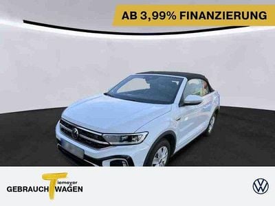 Gebraucht VW T-Roc Cabriolet R-line 150 PS (110 kW) 2022 Weiß Cabrio