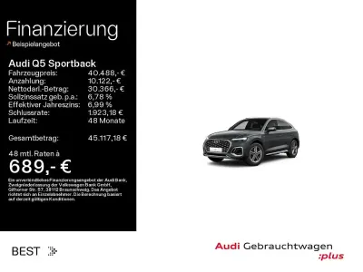 Gebraucht Audi Q5 Sportback S-Line 204 PS (150 kW) 2023 Daytonagrau perleffekt SUV