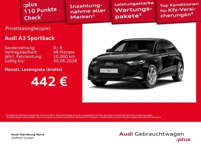 Używany Audi A3 Sport 204 KM (150 kW) 2025 Czarny Sedan/Limuzyna