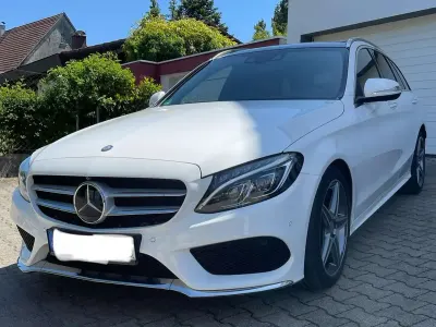Gebraucht Mercedes C300 AMG line 204 PS (150 kW) 2015 Weiß Kombi