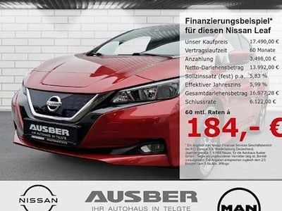 Usata Nissan Leaf N-Connecta 160 kW (218 CV) 2022 Rosso Utilitaria