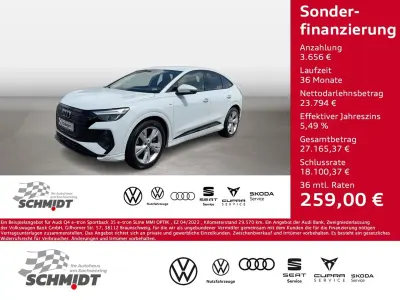 Gebraucht Audi Q4 Sportback e-tron S-Line 125 kW (170 PS) 2022 Weiß SUV