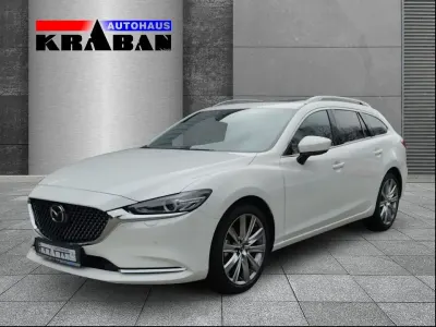 Gebraucht Mazda 6 Takumi-Line 194 PS (142 kW) 2023 Rhodium weiß Kombi