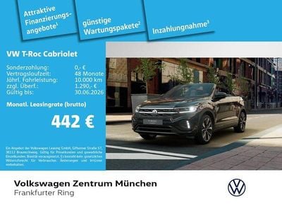 Second-hand VW T-Roc Cabriolet R-line 150 CP (110 kW) 2026 Negru Cabrio