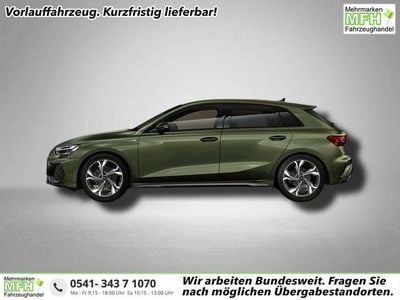 Neu Audi A3 S-Line 150 PS (110 kW) 2026 Distriktgrün metallic Limousine