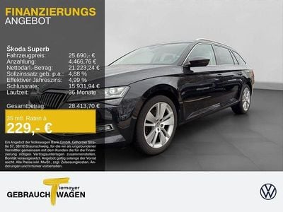 Schwarz Gebraucht 2022 Skoda Superb Style Kombi | 25.690 € (Fairer Preis)