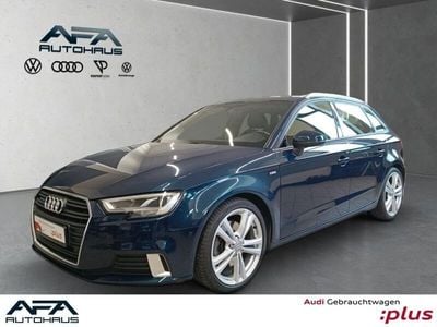 Blau Gebraucht 2017 Audi A3 Sportback S-Line Kleinwagen | 21.471 € (Etwas zu teuer)