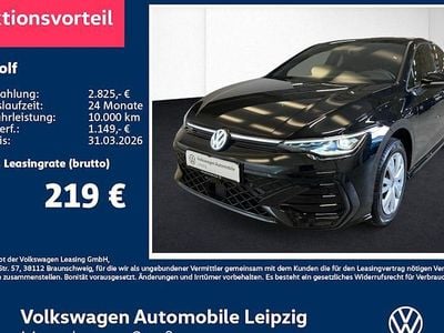 Neu VW Golf VIII R-line 150 PS (110 kW) 2025 Schwarz Limousine