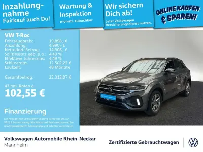 Käytetty VW T-Roc R-line 110 HP (80 kW) 2023 Harmaa Katumaasturi