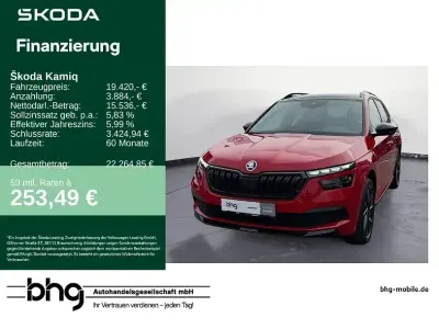 Gebraucht Skoda Kamiq Monte Carlo 110 PS (80 kW) 2021 Rot SUV