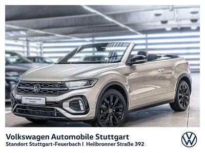 Gebraucht VW T-Roc Cabriolet R-line 150 PS (110 kW) 2023 Ivory silver metallic schwarz Cabrio