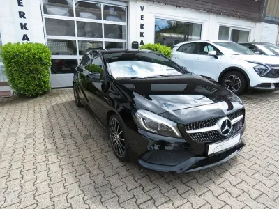 Używany Mercedes A180 Sportline 122 KM (89 kW) 2017 Czarny Sedan/Limuzyna