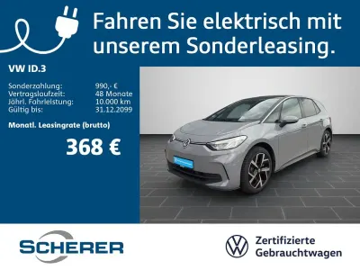Gebraucht VW ID.3 Pro 150 kW (204 PS) 2024 Mondsteingrau Kleinwagen
