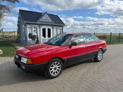Brugt Audi 80 Design 90 HK (66 kW) 1990 Rød Sedan